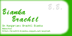 bianka brachtl business card